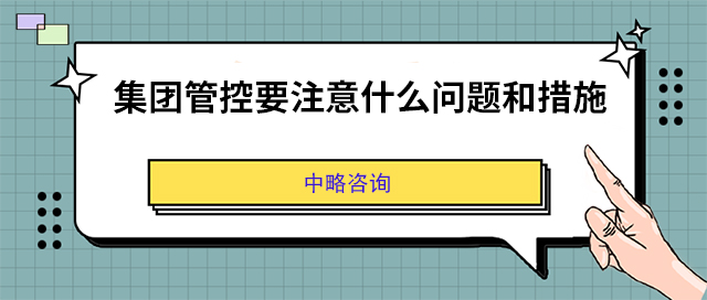 集团管控要注意什么问题和措施